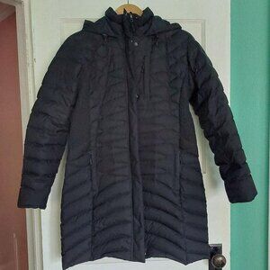 Duluth Trading Co Long Down Jacket Size Medium in Black